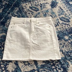 White American eagle jean skirt